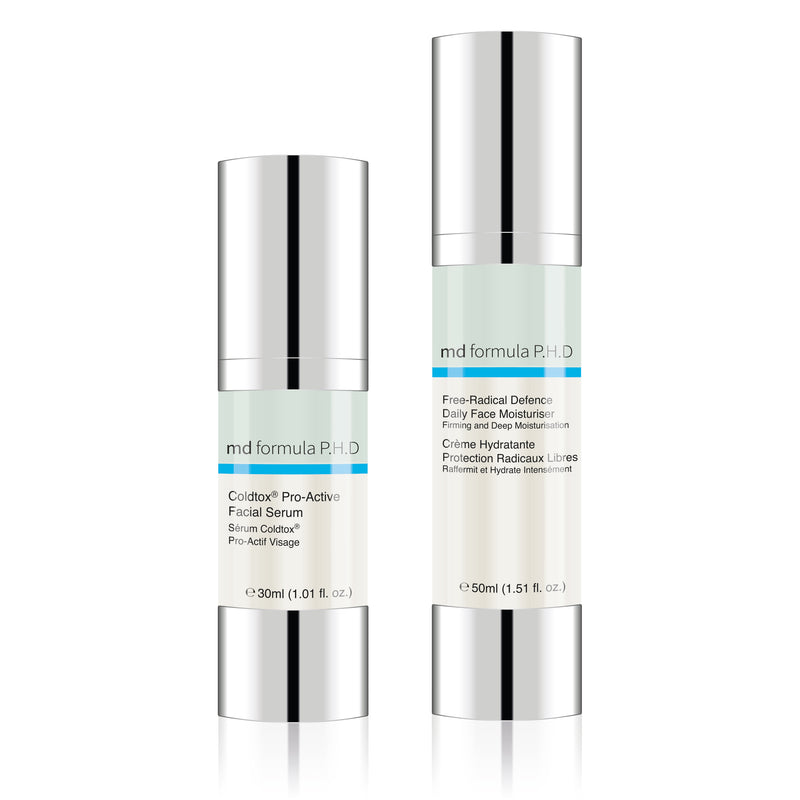 K2 MD Coldtox Pro-Active Facial Serum + Coldtox Pro-Active Night Moisturiser